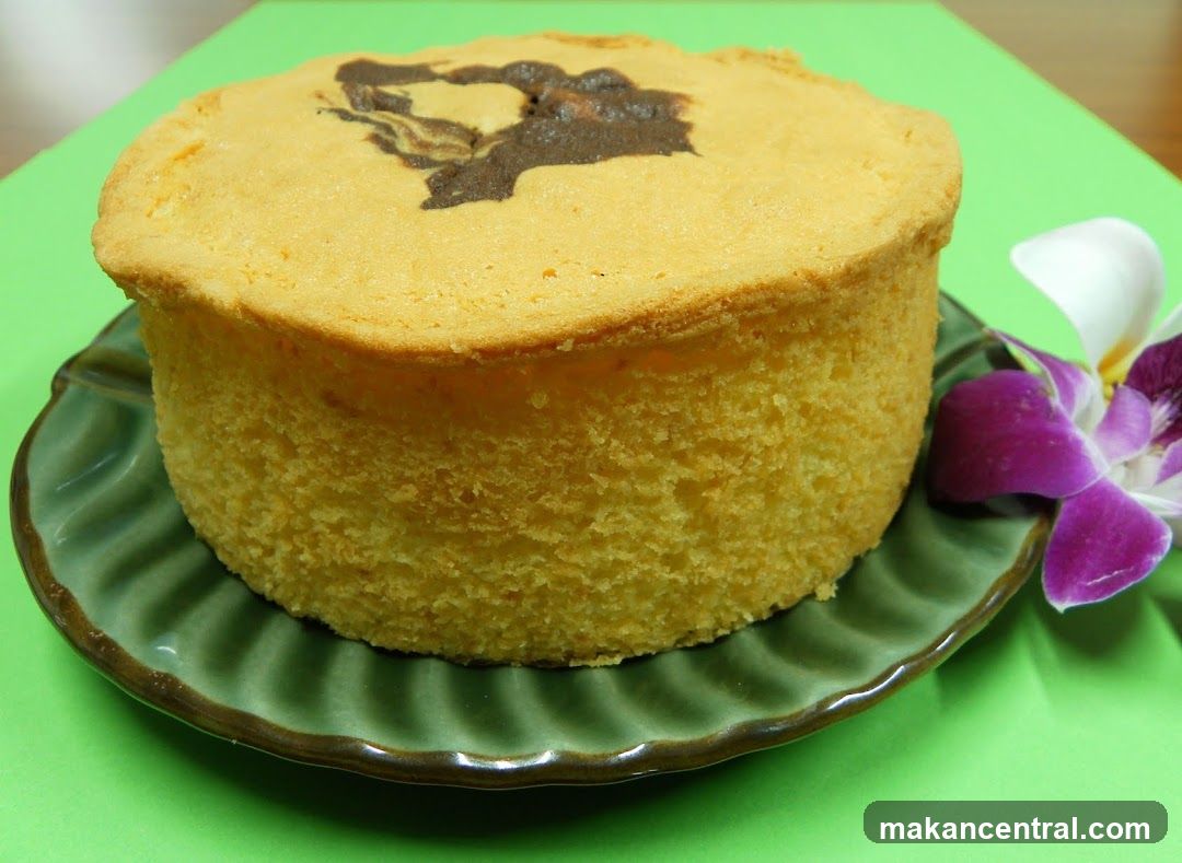 Cake on Plate with Flower