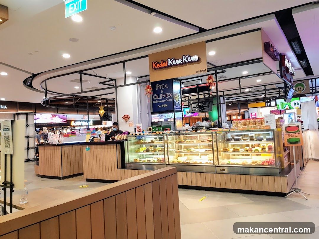Interior food court with bakery stall