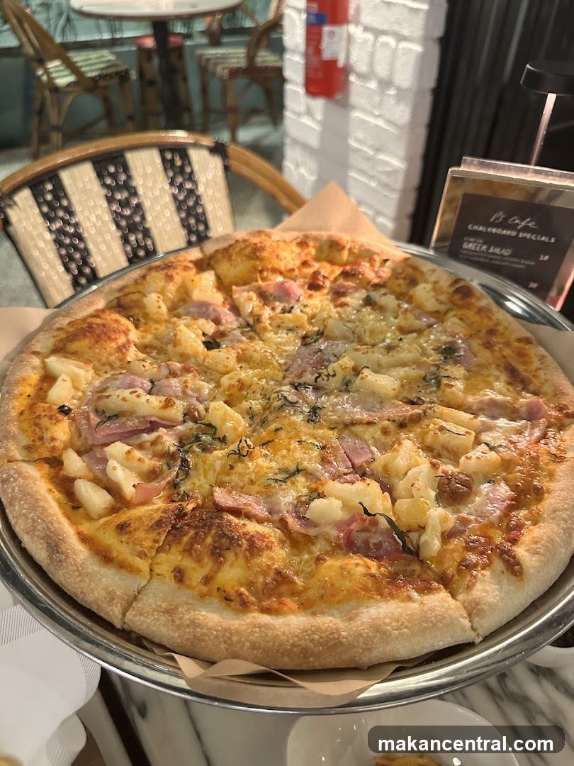Pizza at B's Cafe