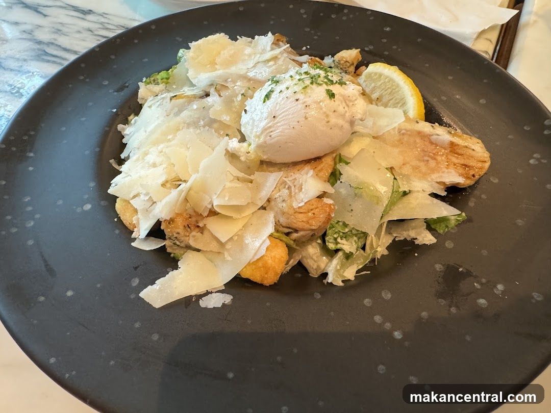 Caesar Salad with Poached Egg