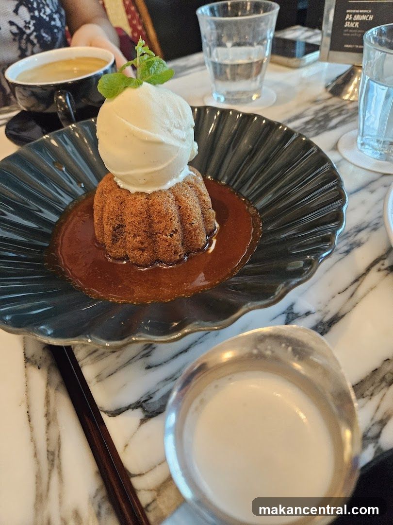 Dessert at café