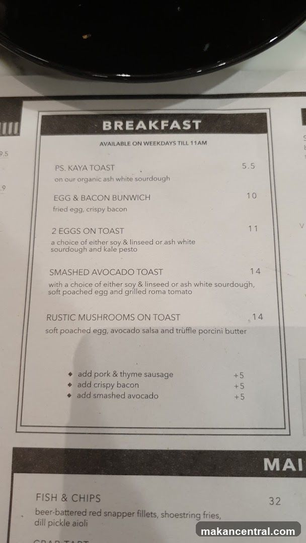 Breakfast Menu