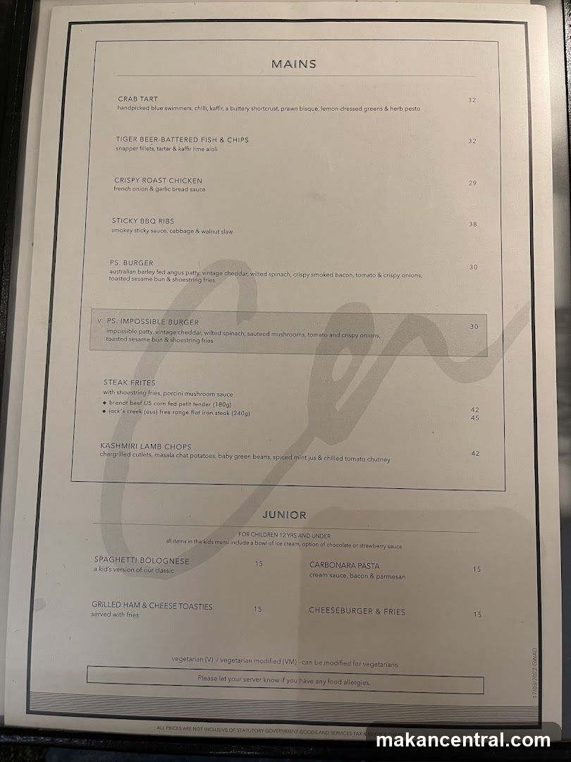 Restaurant Menu