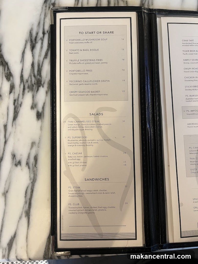 Restaurant Menu