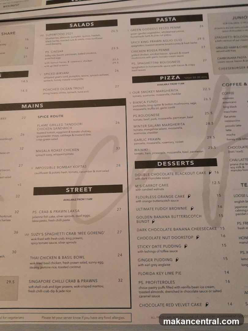 Restaurant Menu