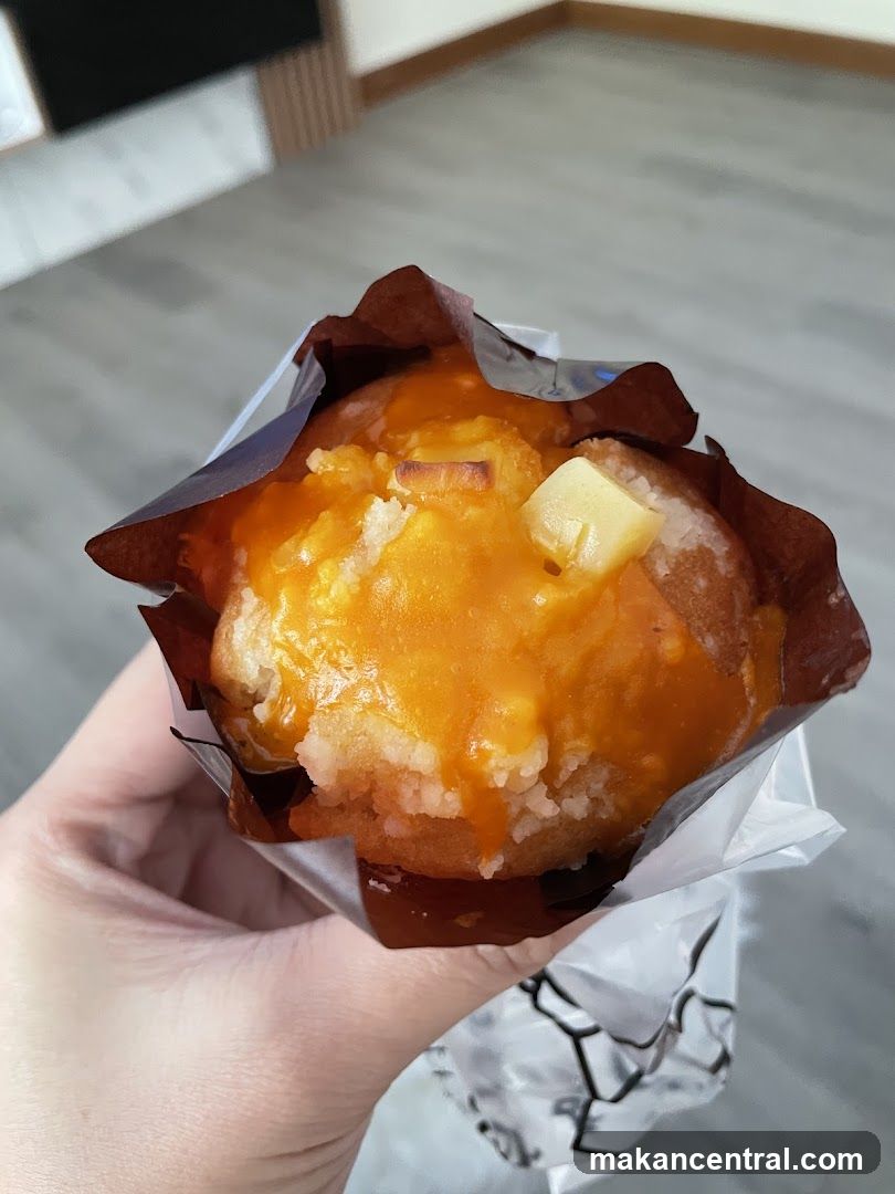 Hand holding a dessert item