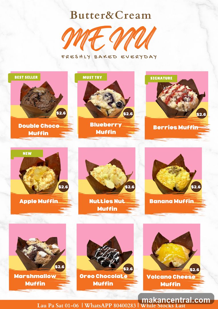 Butter&Cream Menu