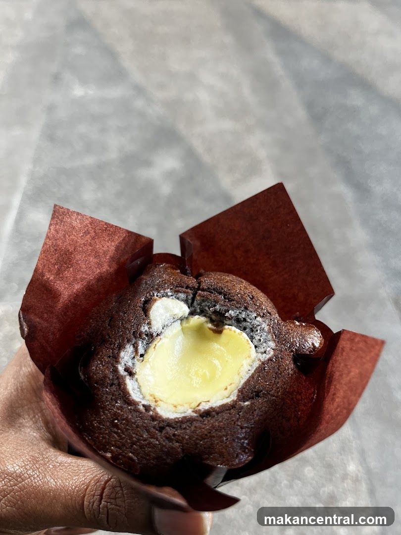 Muffin held in hand