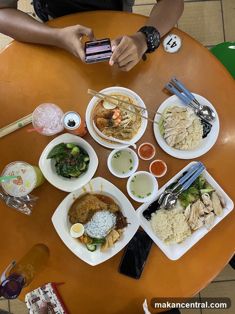 Food at a hawker stall
