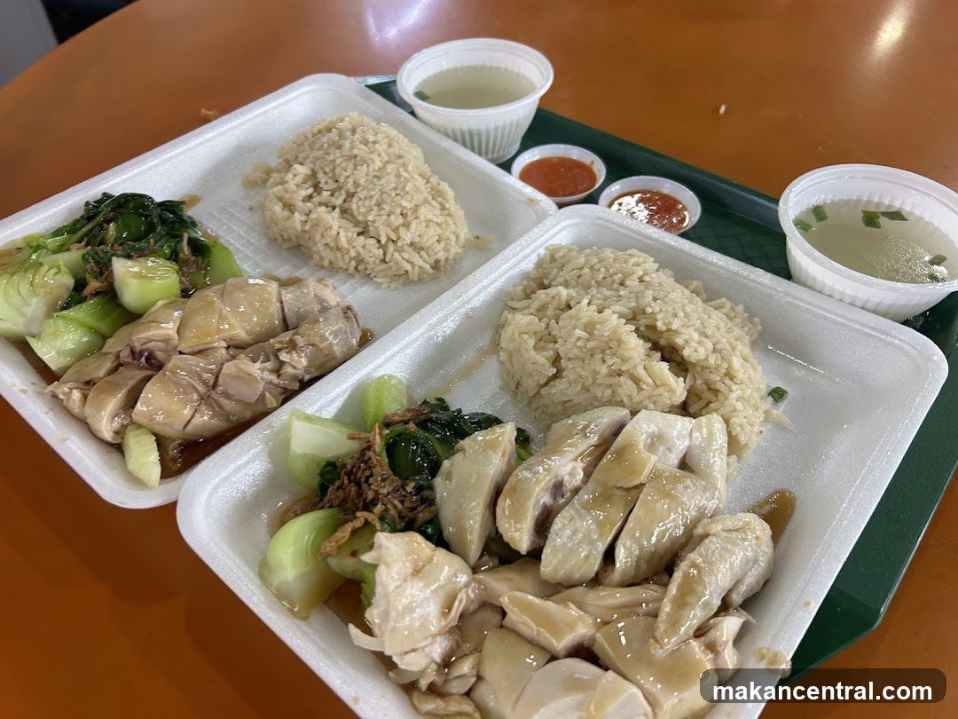 Food served in takeout containers