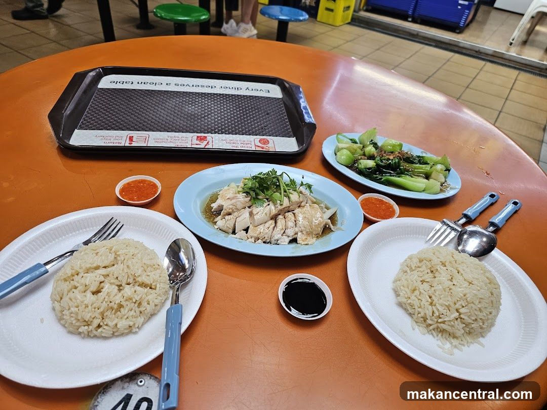 Food served at a hawker center