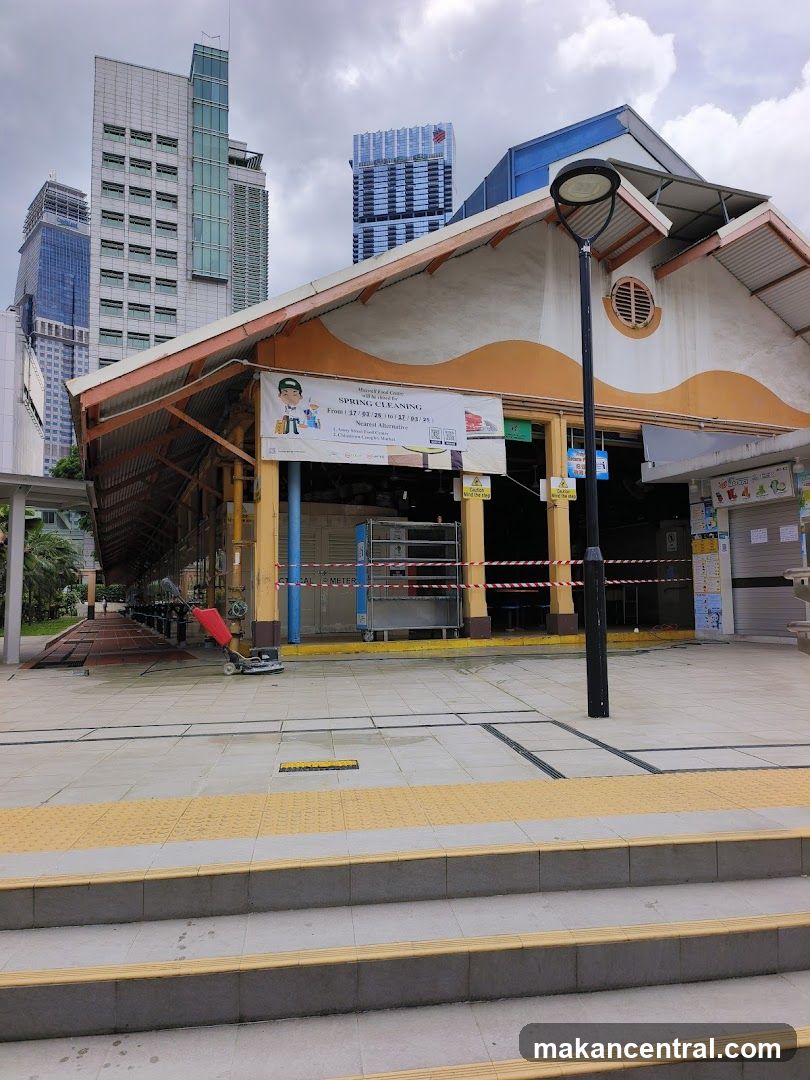 Marina Bay Food Centre during Spring Cleaning