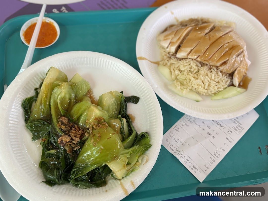 Food served at a hawker center