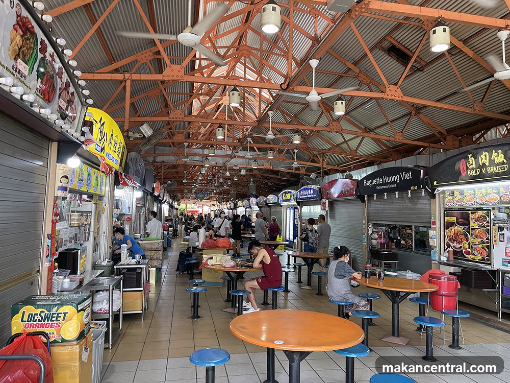 Interior of a food court