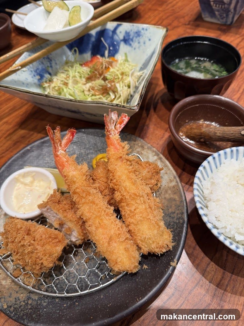 Fried Seafood and Pork Platter
