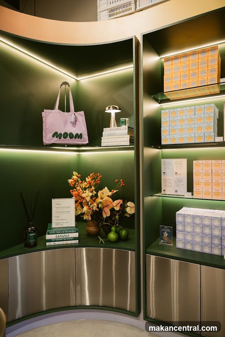 Store Display with Branded Products