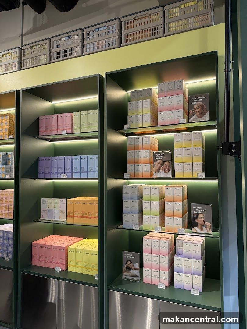 Vitamins and Supplements Display