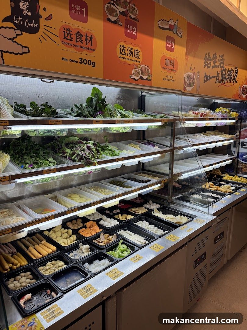 Hot Pot Ingredients Display