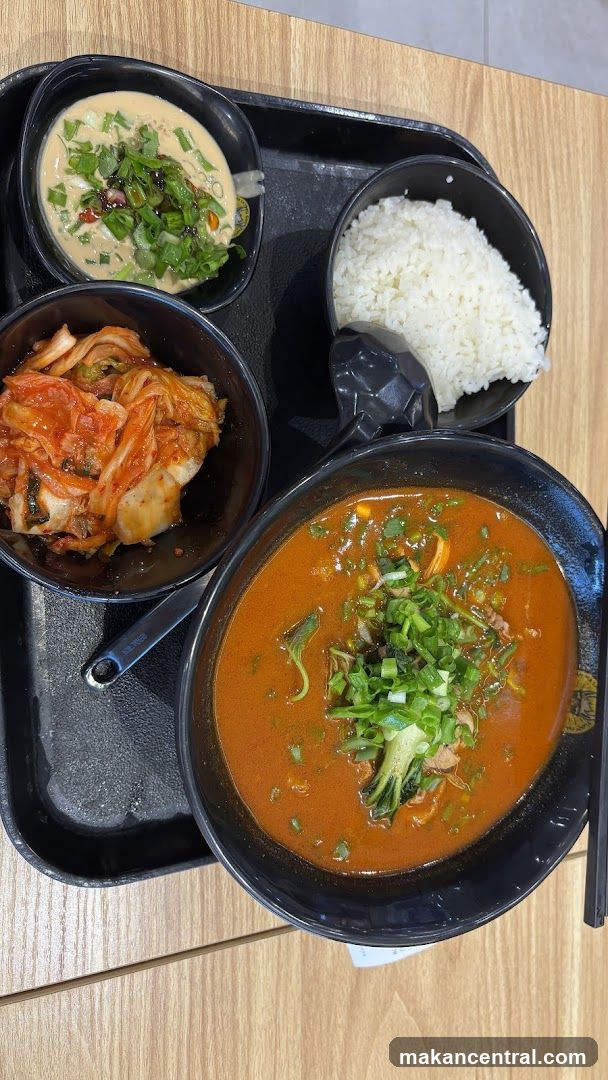 Spicy Noodle Soup with Sides