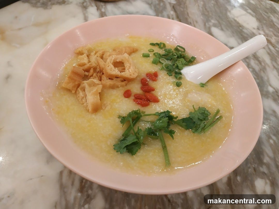 Congee with toppings
