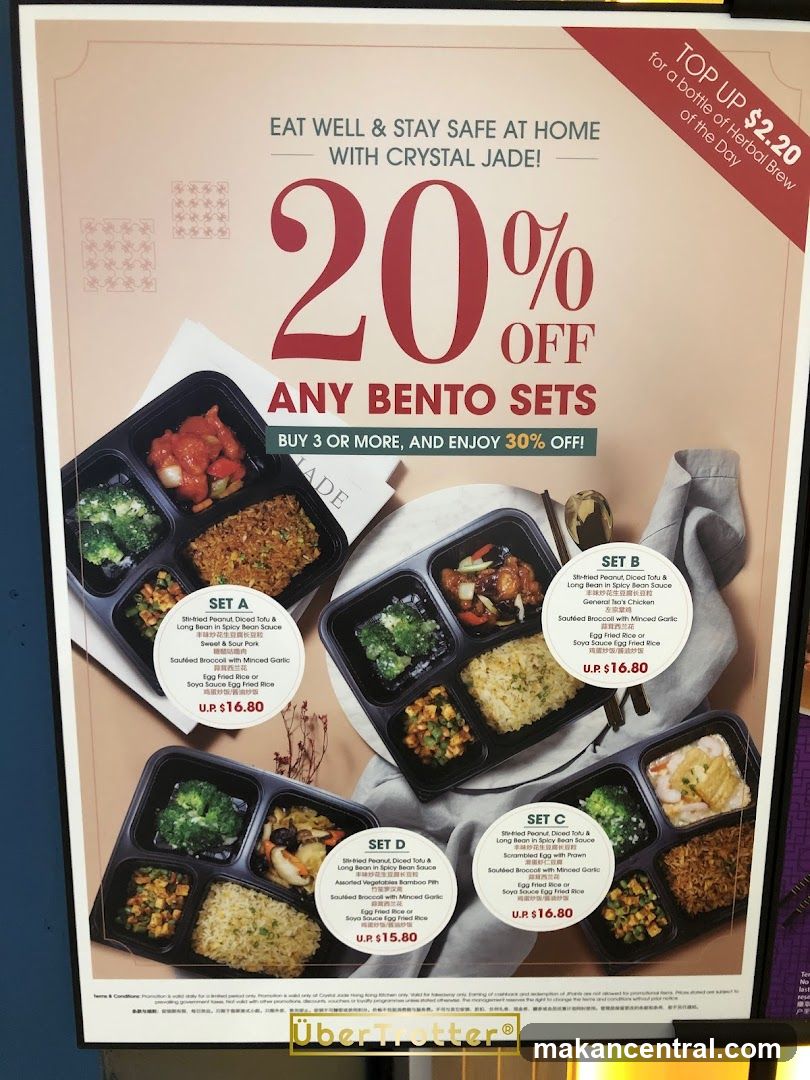 Crystal Jade Bento Sets Promotion