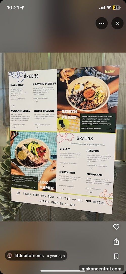 Habit Menu