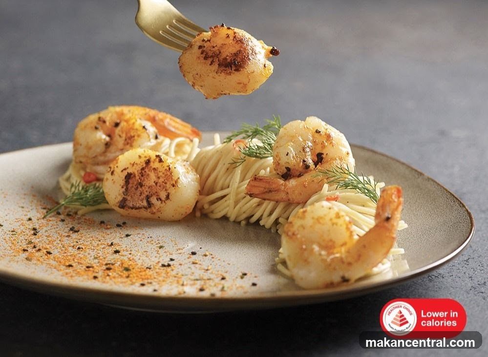 Scallops and Shrimp Pasta
