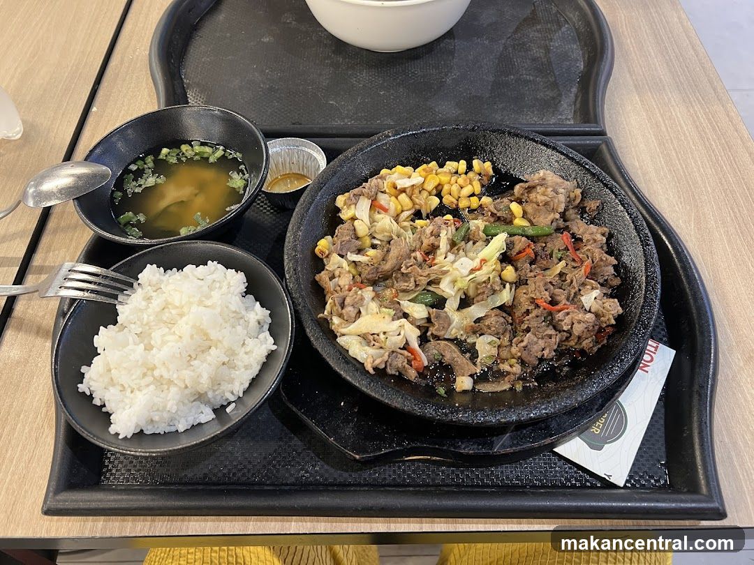 Sizzling Beef and Rice Meal