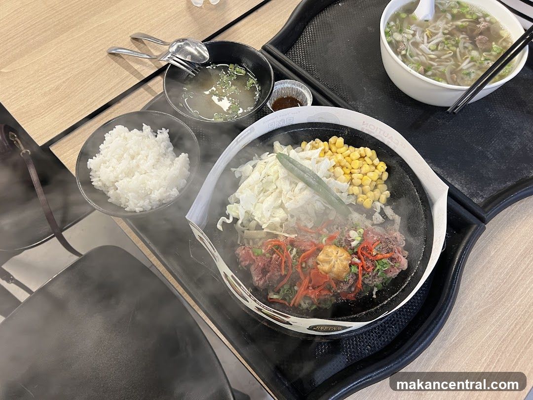 Sizzling Beef and Rice Meal