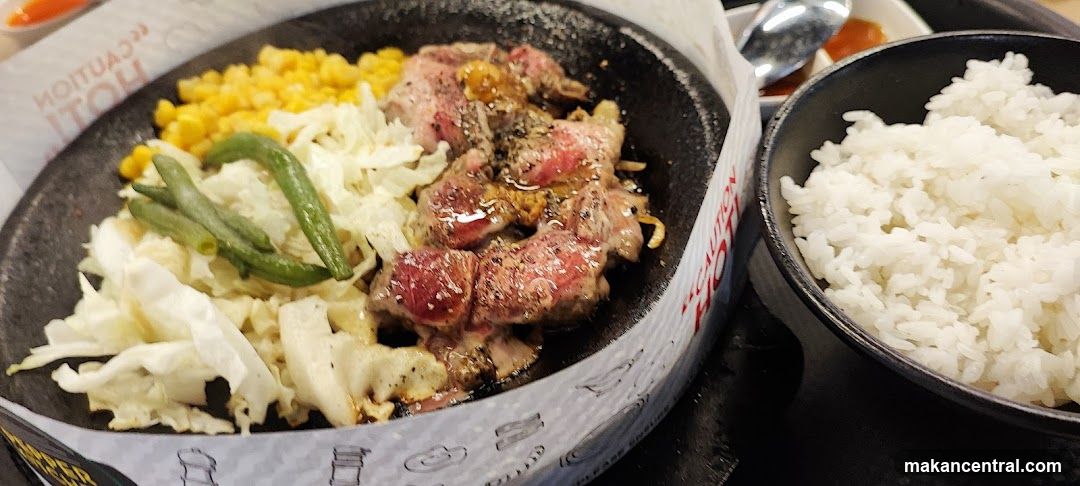 Sizzling Steak and Rice