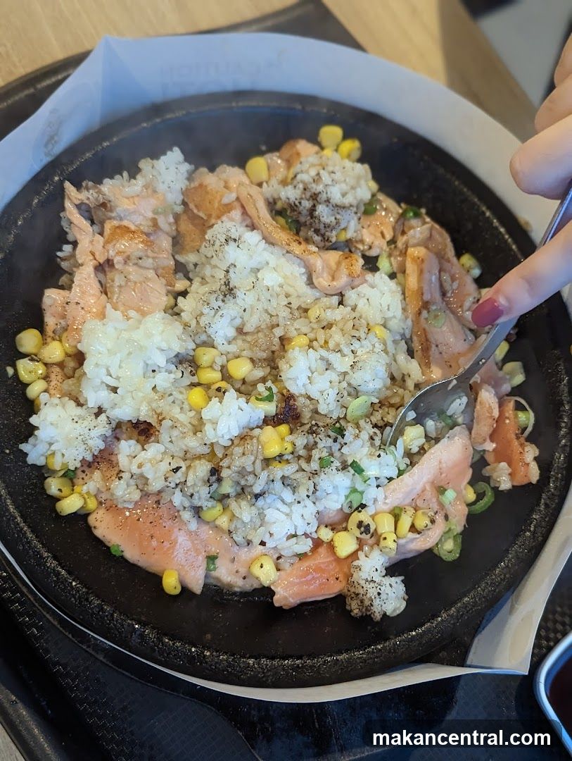 Sizzling Salmon and Rice