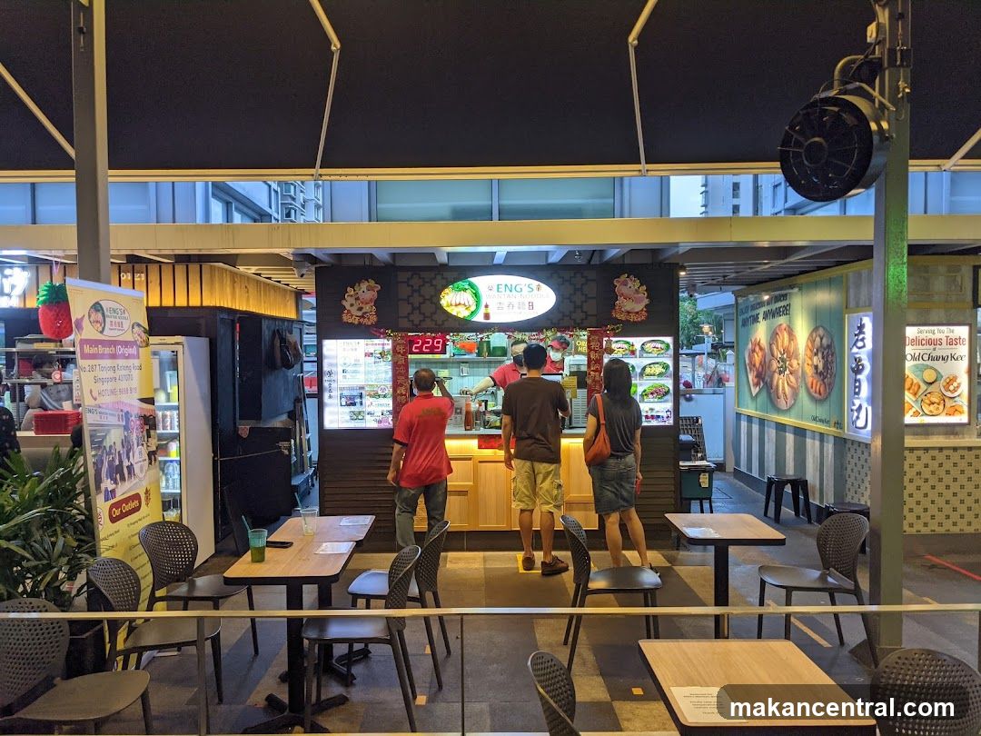 Food Stall with Menu and Seating