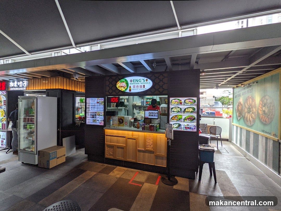 Food Stall with Menu and Signage