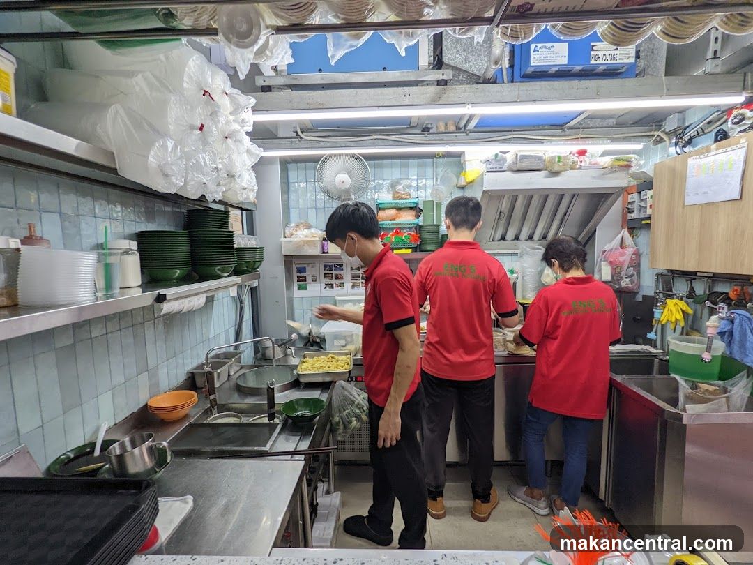 Kitchen Staff Preparing Food