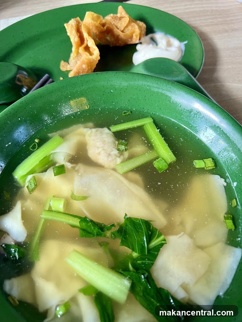 Wonton Soup and Fried Wontons