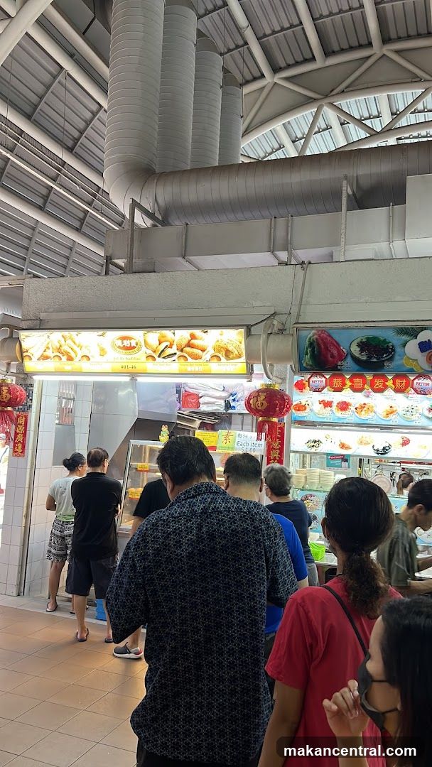 Food stalls in a market