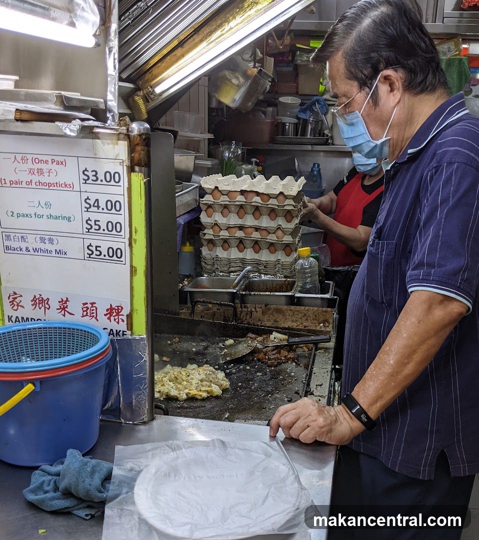 Food stall interior