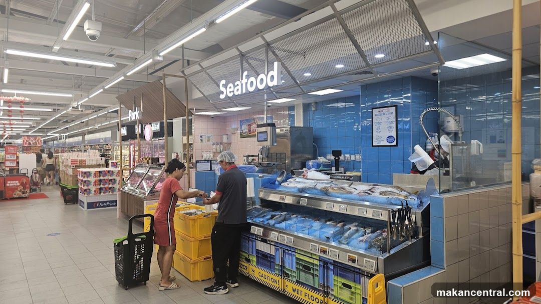 Seafood Counter in a Supermarket