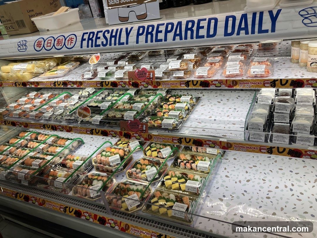Sushi and Snacks Display