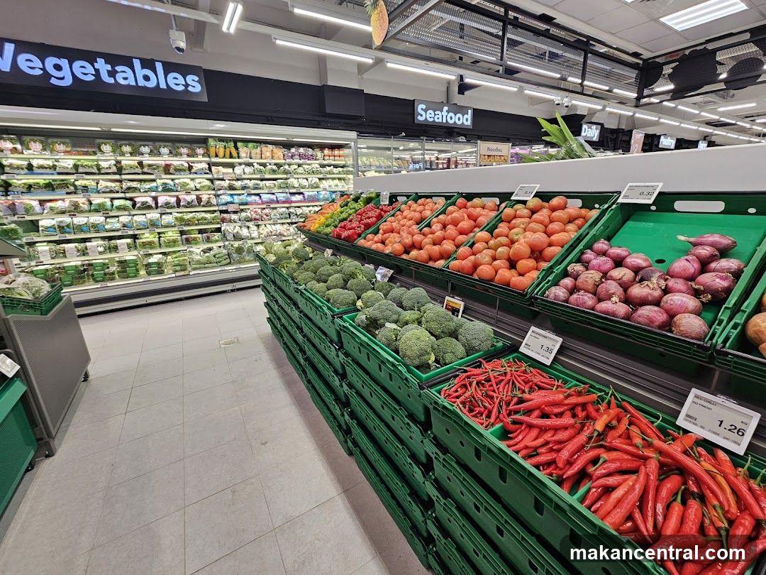 Produce Section in a Supermarket