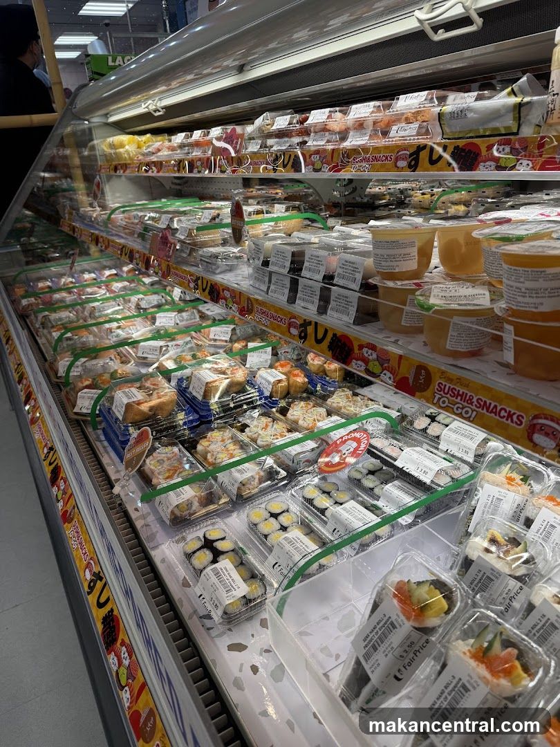 Sushi and Snacks Display