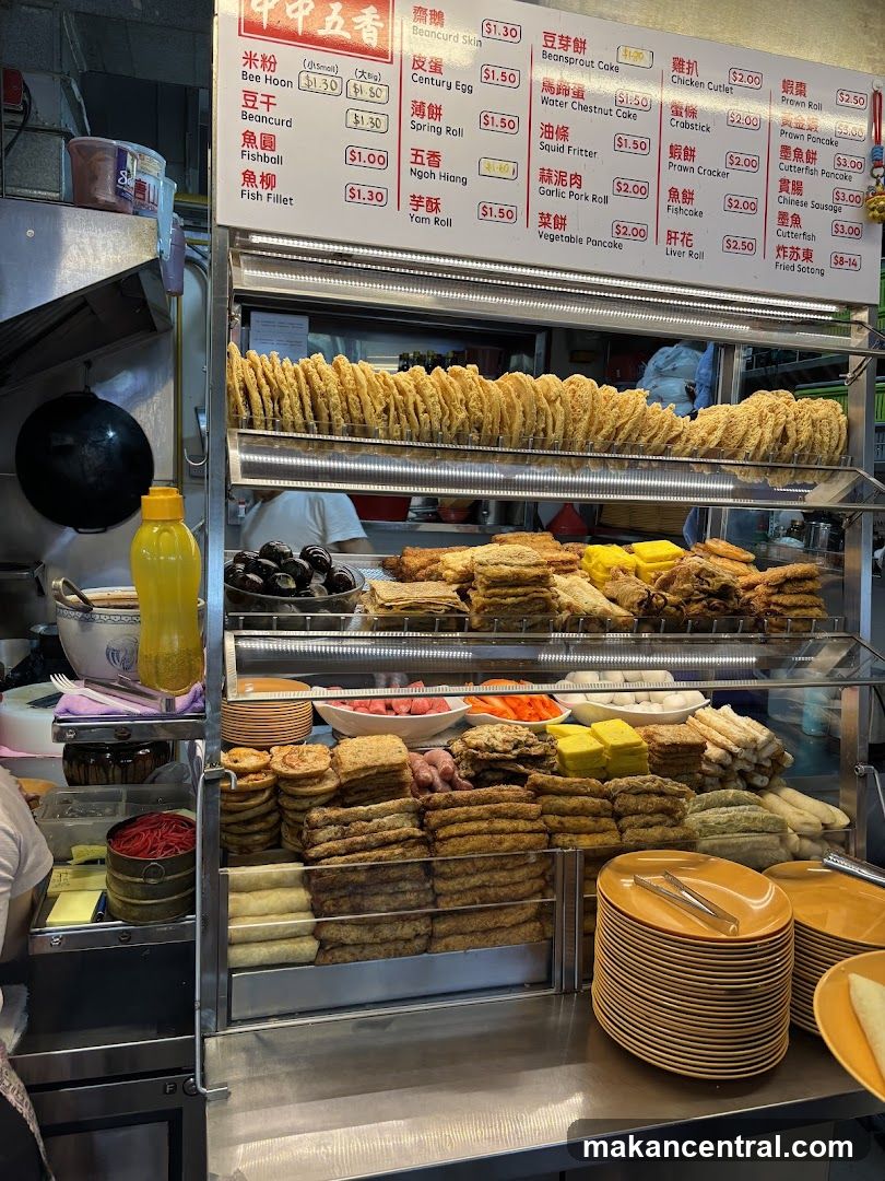 Menu Board at Food Stall