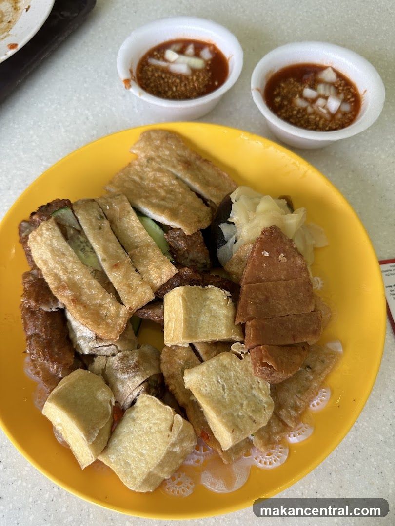 Food Plate with Sauces