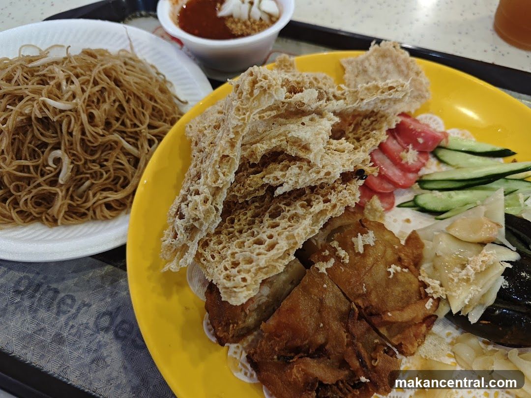 Food served at a counter