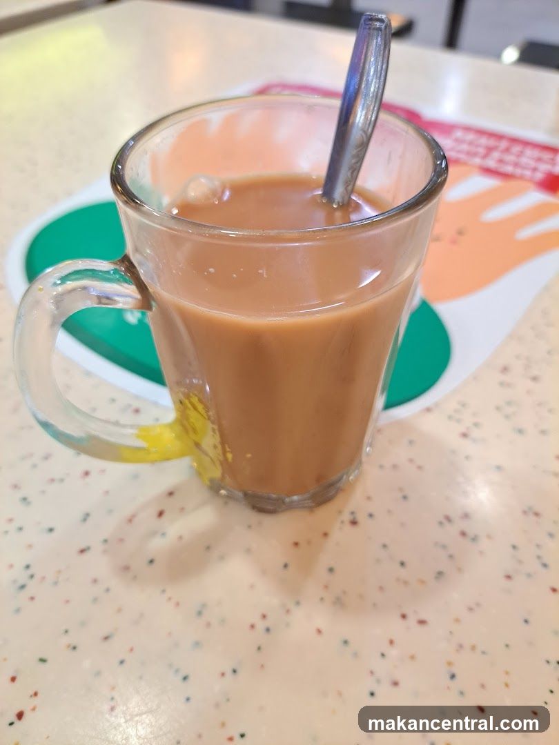 Cup of tea on table