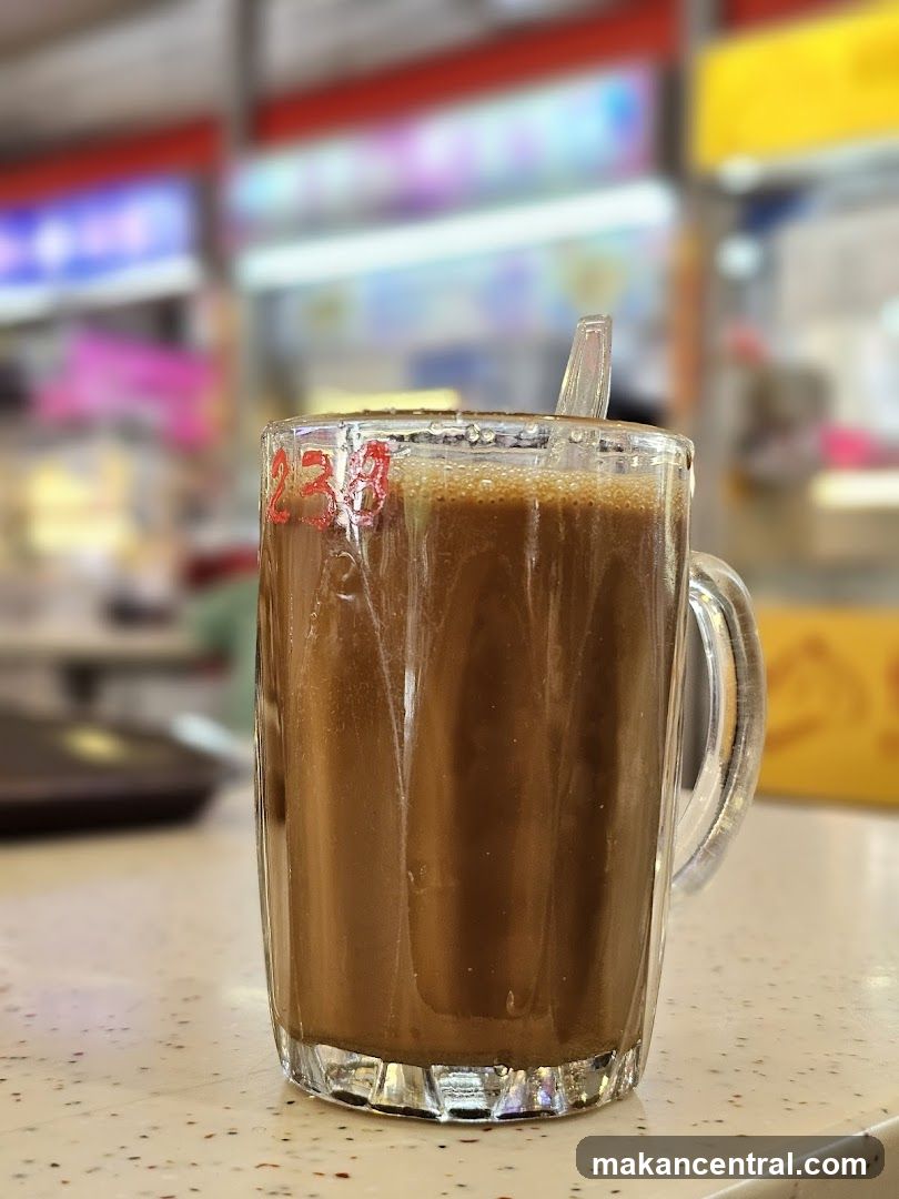 Coffee in glass mug