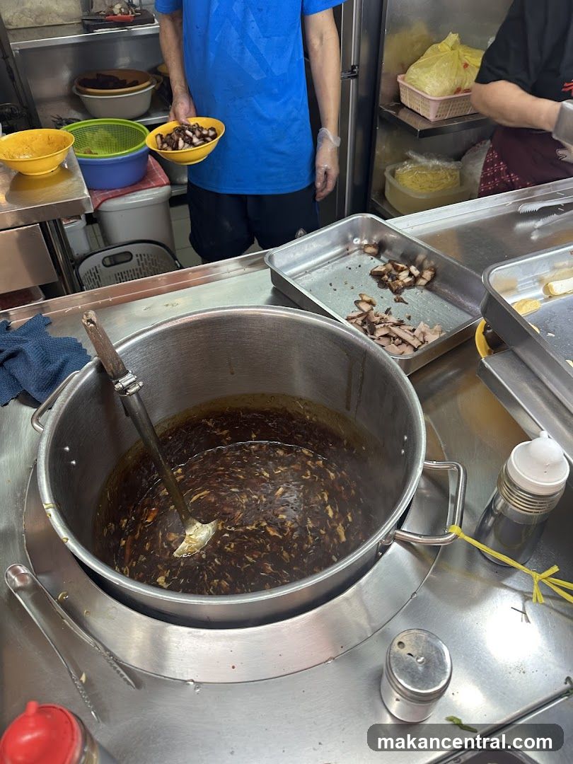 Food preparation in a kitchen