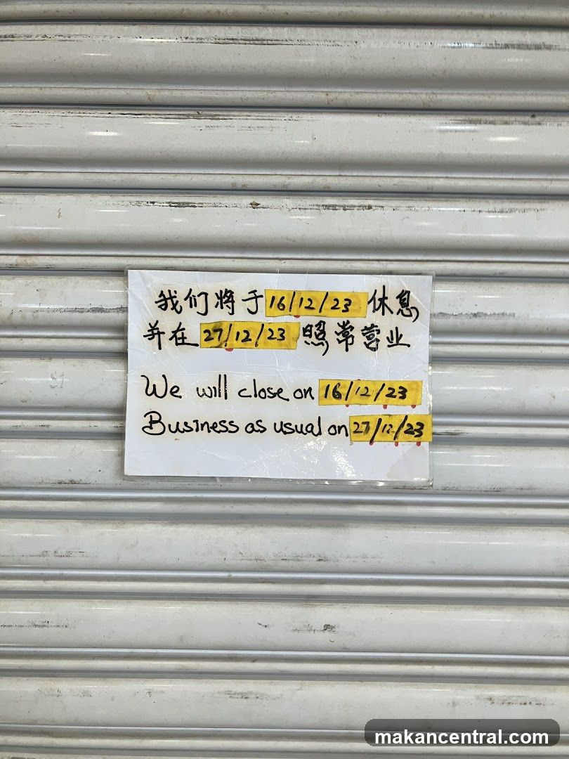 Notice of Closure