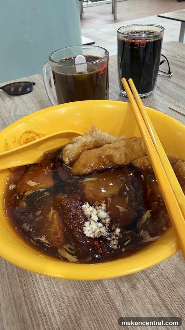 Noodle Dish with Coffee