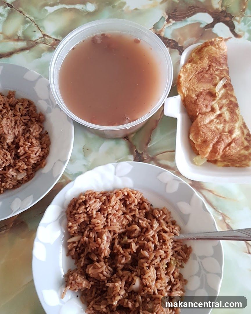 Fried Rice and Omelette